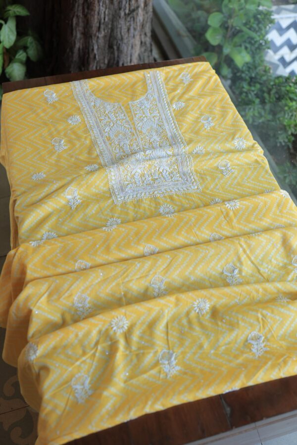 Cotton Chikankari Kurta Fabrics - Image 6