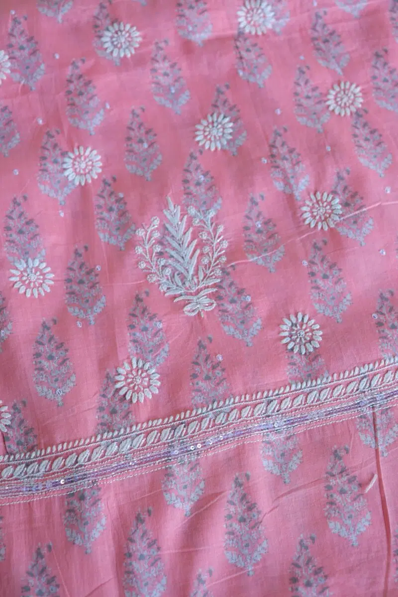 Cotton Chikankari Kurta Fabrics