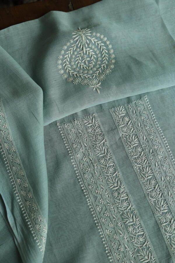 Malmal Chikankari Men's Kurtas Fabrics - Image 5