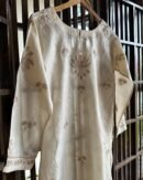 Mulberry silk resham Chikankari kurta