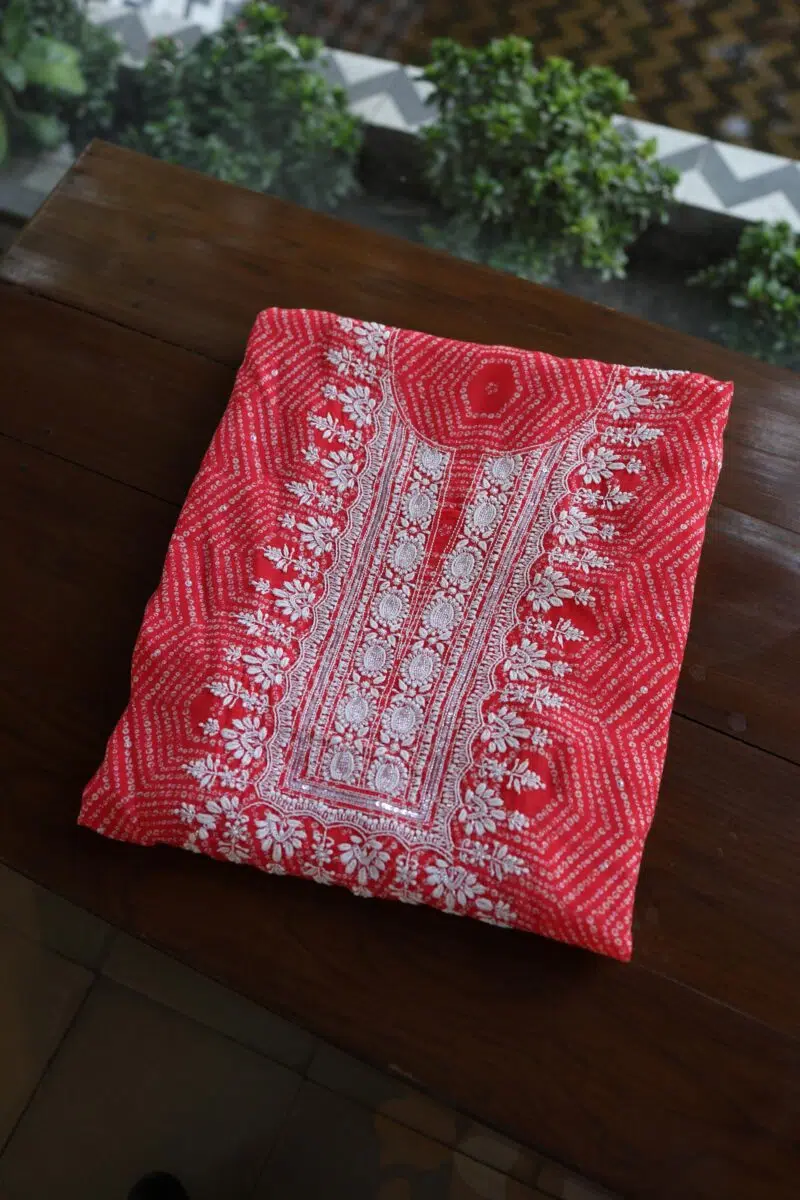 Muslin Chikankari Kurta Fabrics