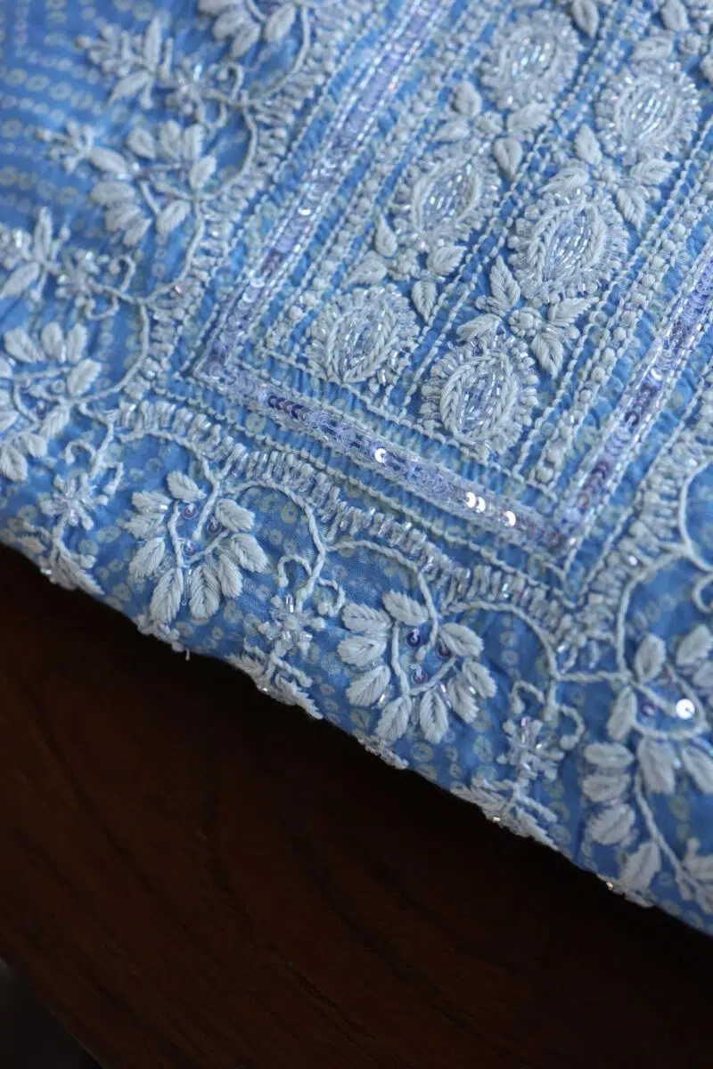 Muslin Chikankari Kurta Fabrics