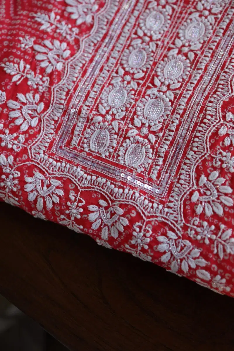 Muslin Chikankari Kurta Fabrics