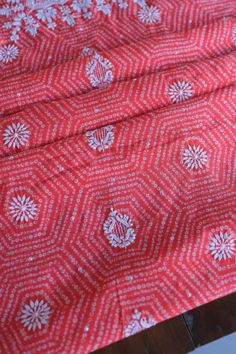 Muslin Chikankari Kurta Fabrics