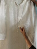 Swan White | Noor Organza Silk Chikankari Straight Cut Kurta Dupatta Set