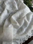 Swan White | Noor Organza Silk Chikankari Straight Cut Kurta Dupatta Set