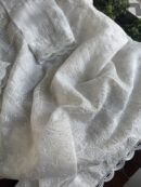 Swan White | Noor Organza Silk Chikankari Straight Cut Kurta Dupatta Set