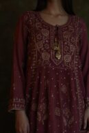 Tissue Silk Chikankari Bhopali Kurta Set