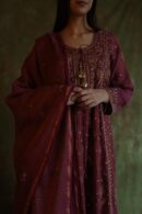 Tissue Silk Chikankari Bhopali Kurta Set