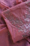 Turkish Rose | Tissue Silk Mukaish Fabrics