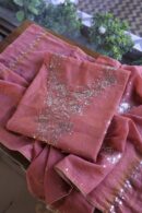 Turkish Rose | Tissue Silk Mukaish Fabrics