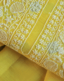 Zari Chanderi Chikankari Unstitched Fabrics