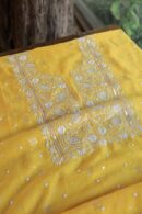 Banarasi Zari Chanderi Unstitched Chikankari Fabrics