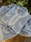 Powder Blue | Crescent Chandbala Chikankari Fabrics