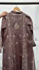 SICO Mal Chikankari Kurta With Mukaish Kamdani – Ready to Wear
