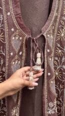 SICO Mal Chikankari Kurta With Mukaish Kamdani – Ready to Wear