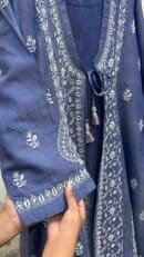 SICO Mal Chikankari Kurta With Mukaish Kamdani – Ready to Wear