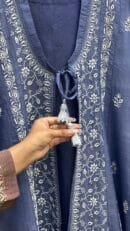 SICO Mal Chikankari Kurta With Mukaish Kamdani – Ready to Wear