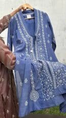 SICO Mal Chikankari Kurta With Mukaish Kamdani – Ready to Wear