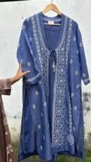 SICO Mal Chikankari Kurta With Mukaish Kamdani – Ready to Wear