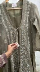 SICO Mal Chikankari Kurta With Mukaish Kamdani – Ready to Wear