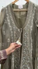 SICO Mal Chikankari Kurta With Mukaish Kamdani – Ready to Wear