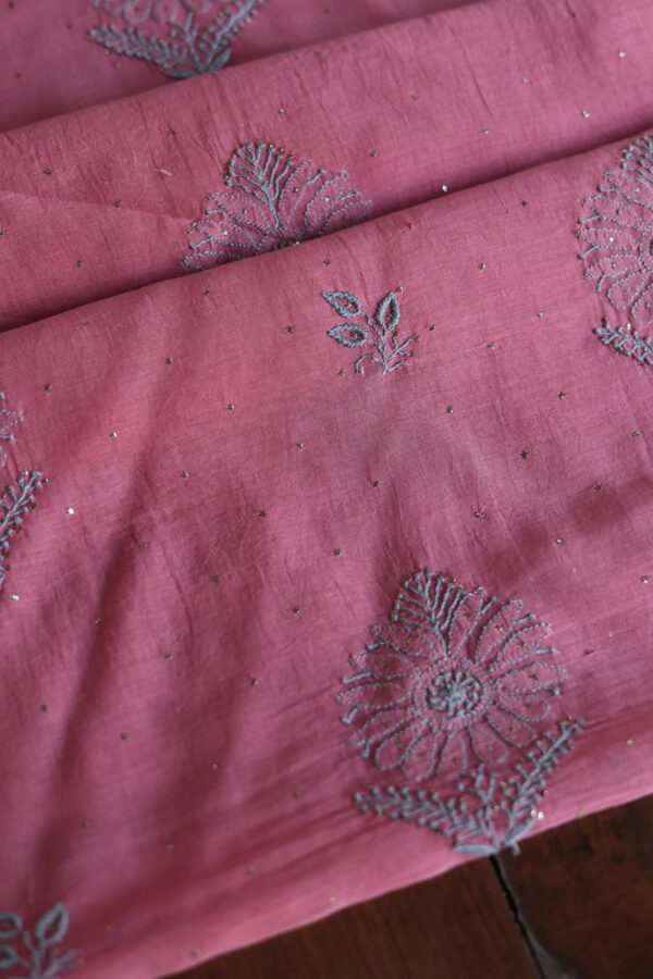 Mal Cotton Fine Chikankari Unstitched Fabrics - Image 5