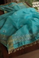 Paper Tussar Ari Kasab Resham Chikankari Unstitched Fabrics