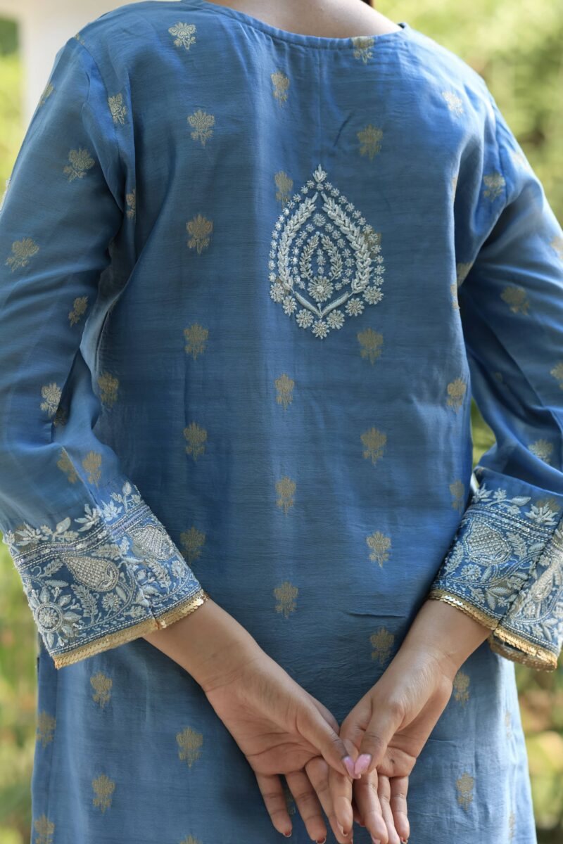 Benarasi Zari Chanderi Chikankari Sharara Set