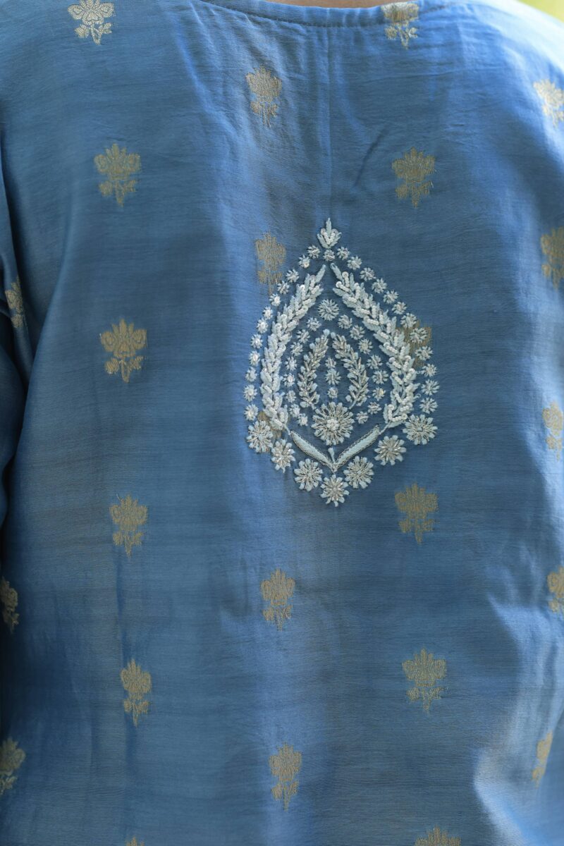 Benarasi Zari Chanderi Chikankari Sharara Set