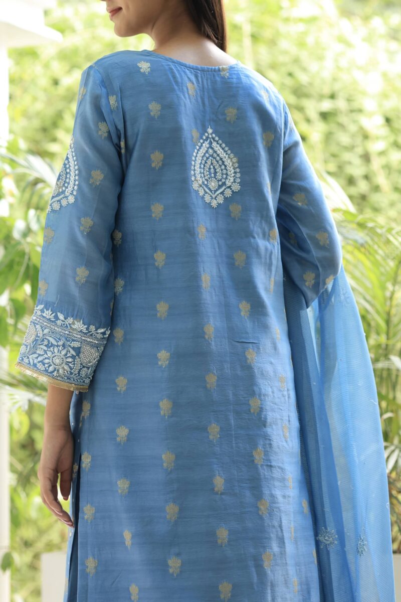 Benarasi Zari Chanderi Chikankari Sharara Set