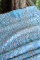 Blue Rasm Kota Tussar Chikankari Unstitched Chikankari Fabrics