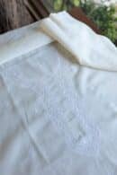 Fine Work Chikankari Chanderi Unstitched Men's Kurtas Fabrics
