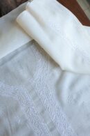 Fine Work Chikankari Chanderi Unstitched Men's Kurtas Fabrics