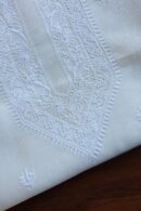 Fine Work Chikankari Chanderi Unstitched Men's Kurtas Fabrics
