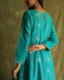 Green Noor Organza Badla Anarkali With Dupatta