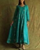 Green Noor Organza Badla Anarkali With Dupatta