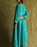 Green Noor Organza Badla Anarkali With Dupatta