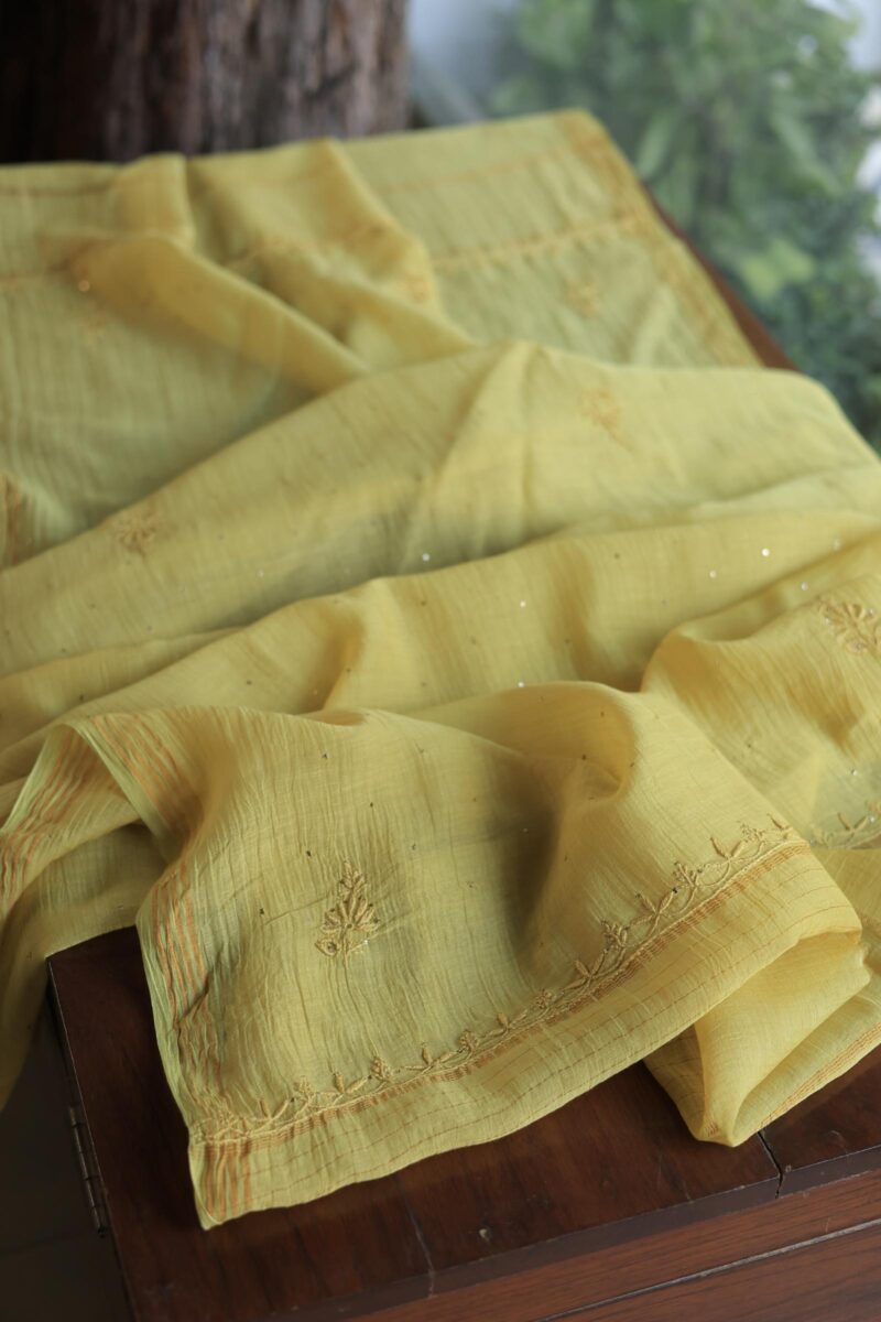 Mal Cotton Fine Chikankari Unstitched Fabrics