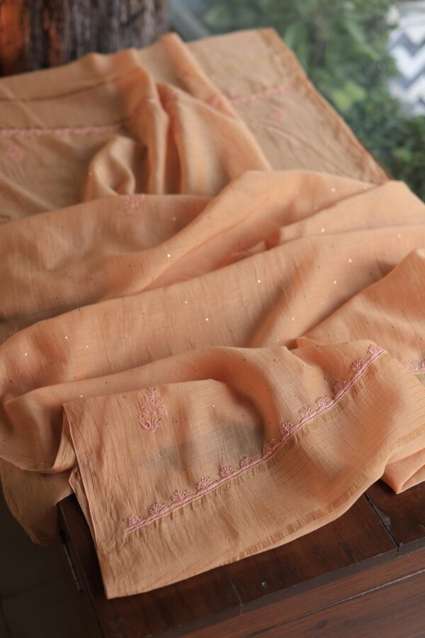 Mal Cotton Fine Chikankari Unstitched Fabrics - Image 9