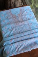 Malmal Cotton Fine Chikankari Kamdani Unstitched Fabrics