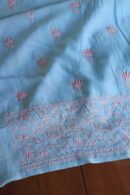 Malmal Cotton Fine Chikankari Kamdani Unstitched Fabrics