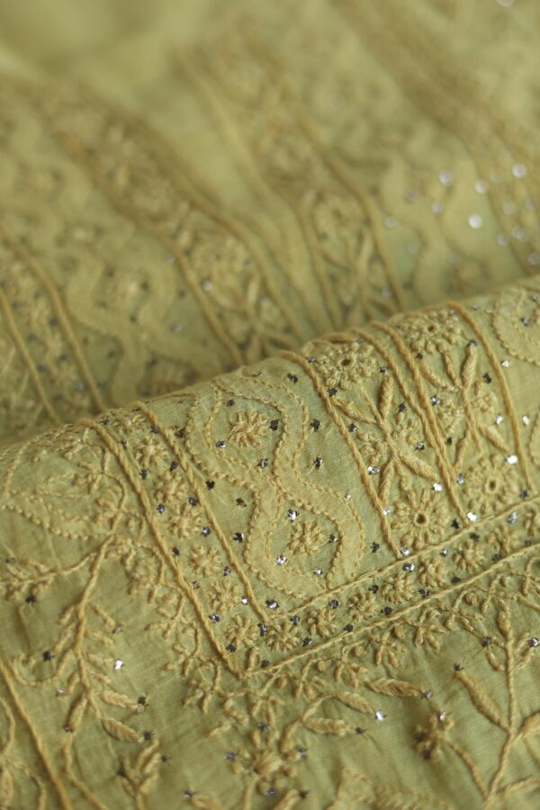 Mal Cotton Fine Chikankari Unstitched Fabrics - Image 13