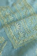 Malmal Cotton Fine Chikankari Kamdani Unstitched Fabrics