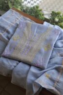 Malmal Cotton Fine Chikankari Kamdani Unstitched Fabrics