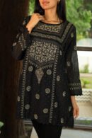 Malmal Chikankari Kamdani Short Kurti