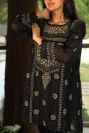 Malmal Chikankari Kamdani Short Kurti