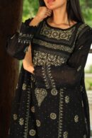 Malmal Chikankari Kamdani Short Kurti