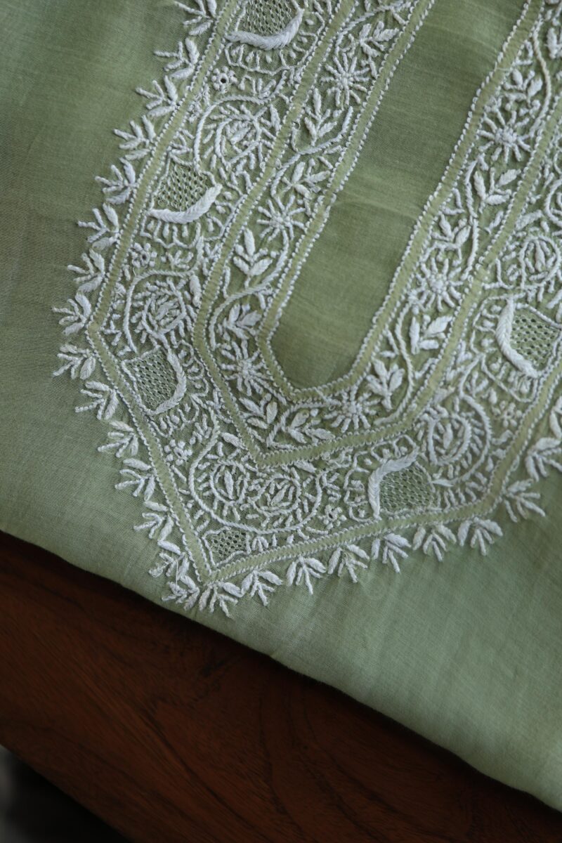 Malmal Chikankari Men's Kurtas Fabrics