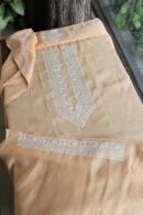 Malmal Chikankari Men's Kurtas Fabrics